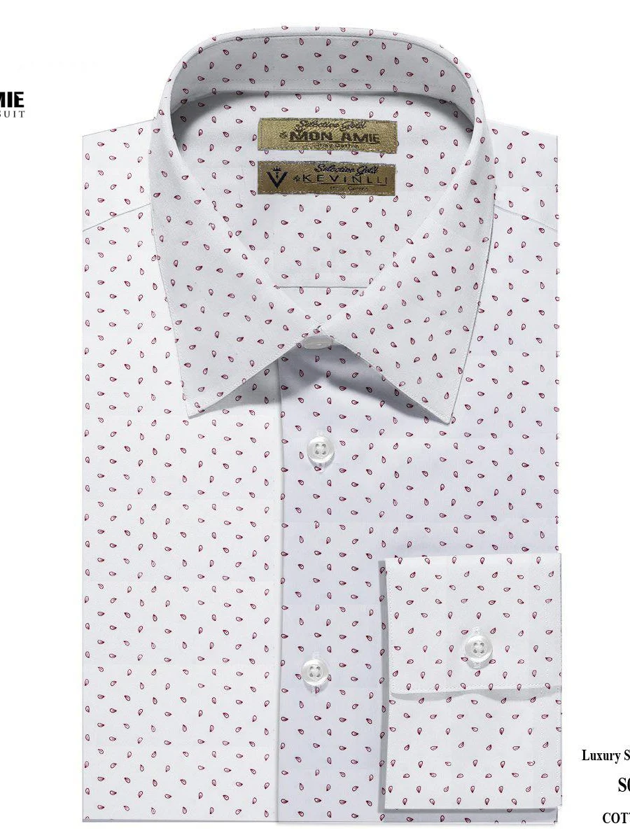 White Burgundy Teardrop Shirt
