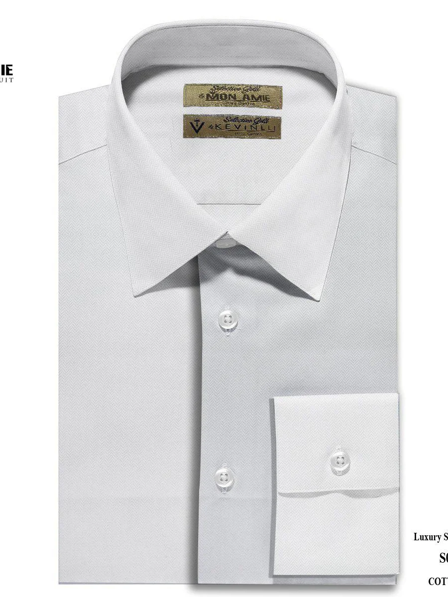 White Herringbone Shirt