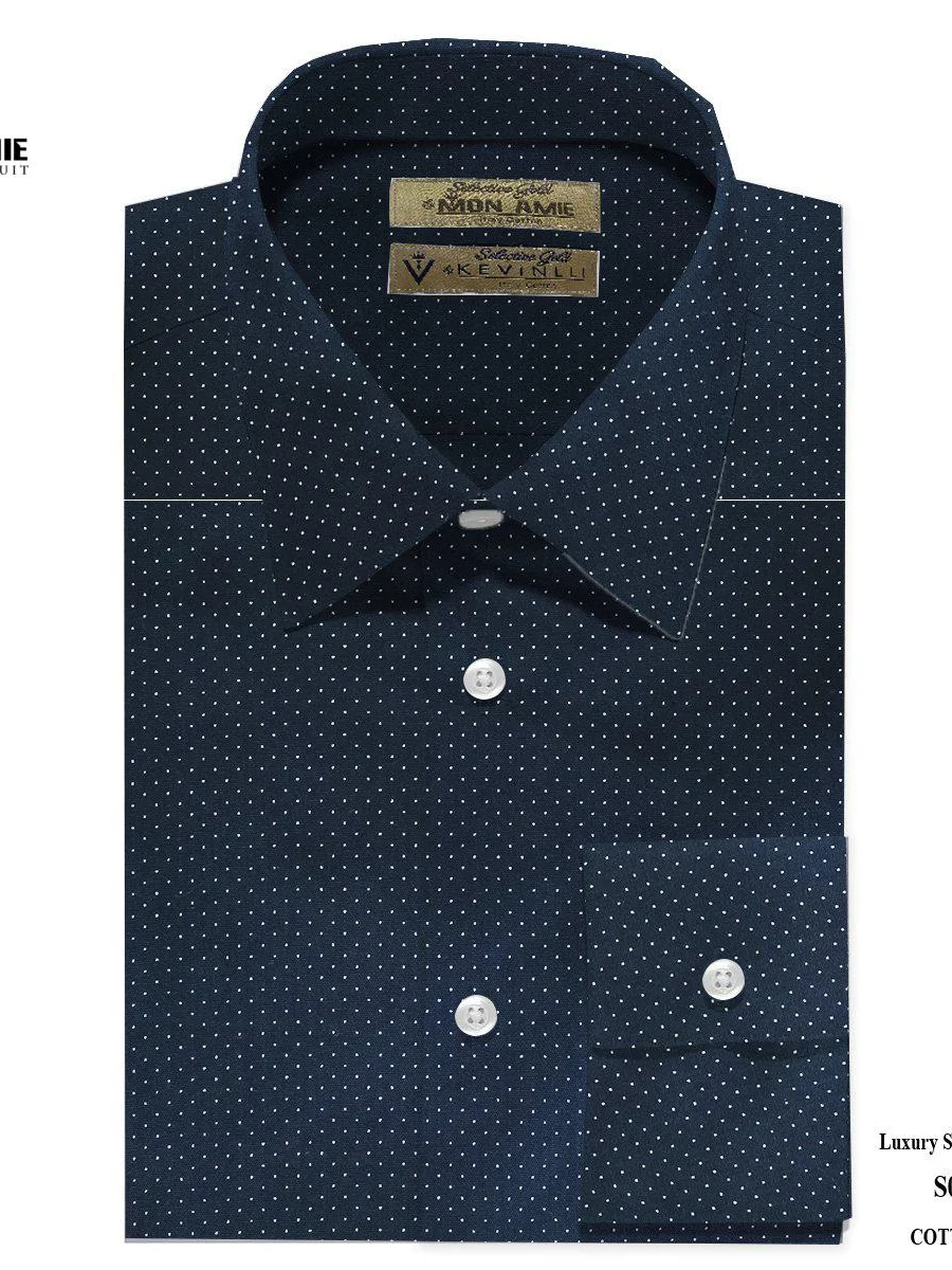 Navy Snow-Dot Shirt