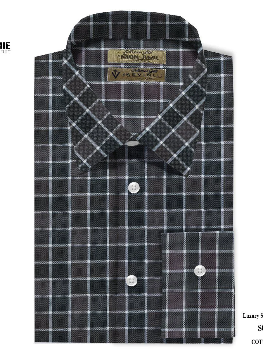 Onyx Windowpane Check Shirt