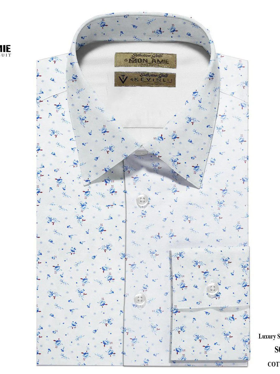 Blue Floral Print Shirt