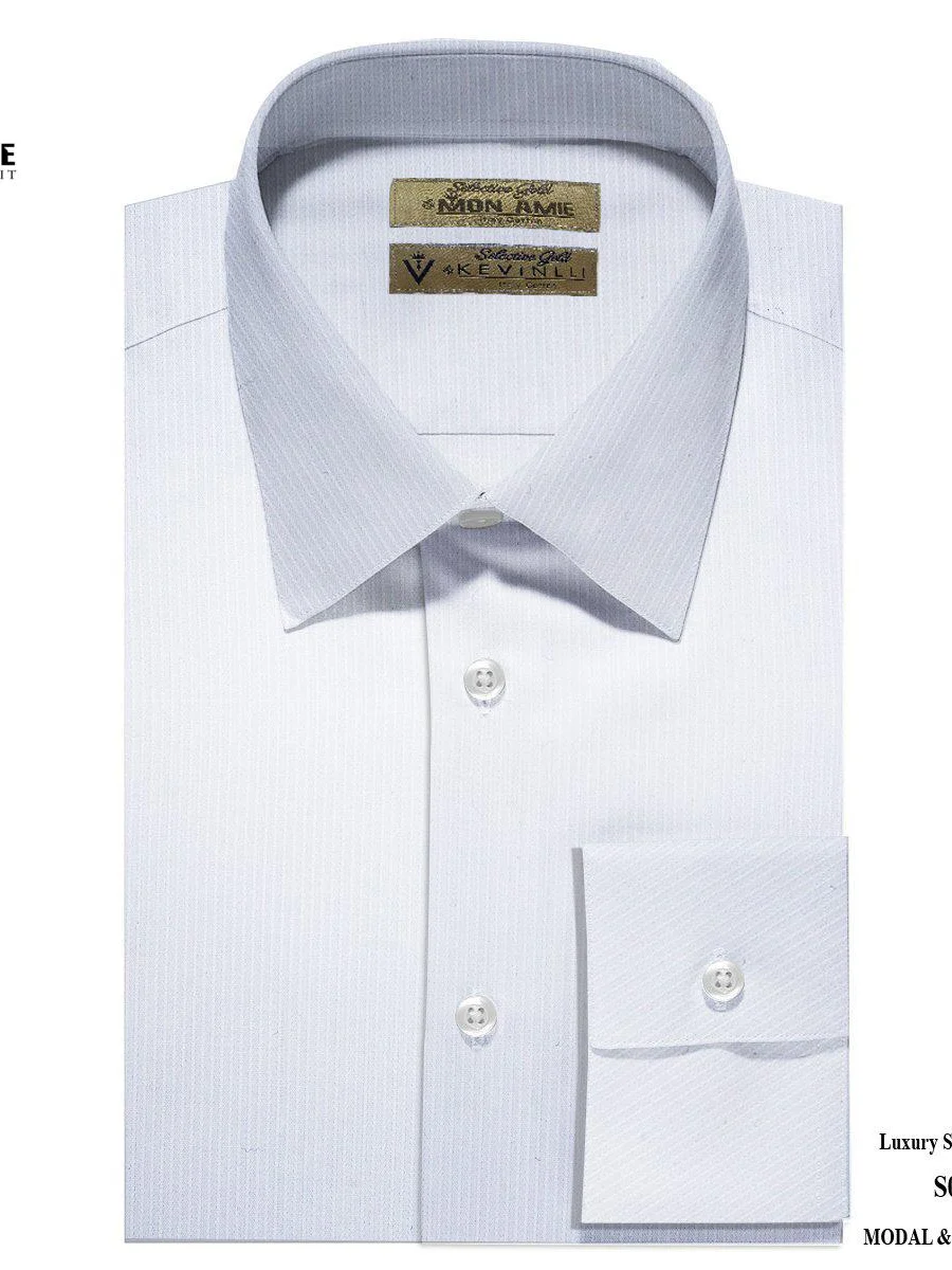 White Tonal Stripe Shirt