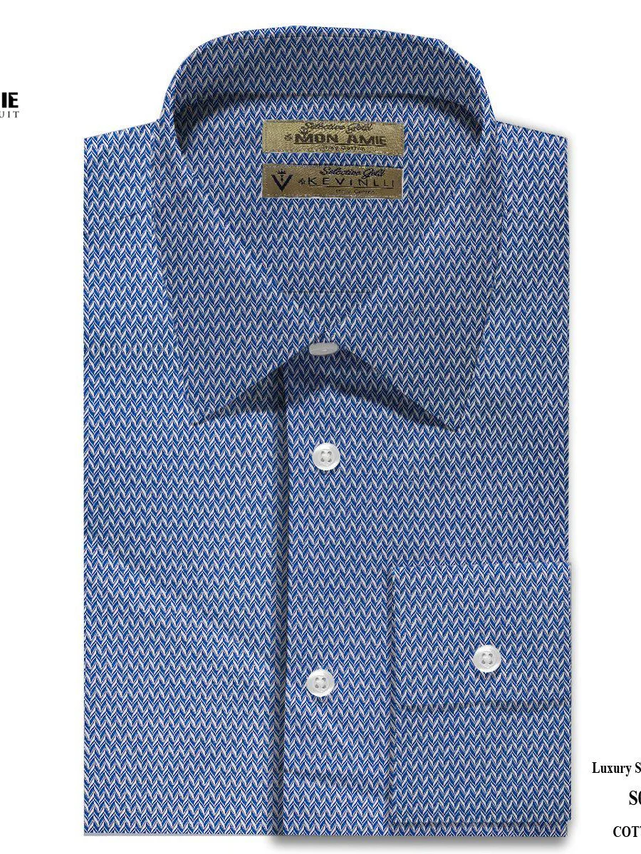 Cobalt Chevron Weave Shirt