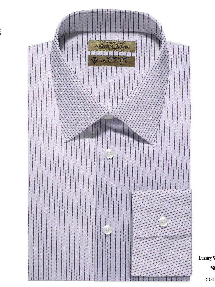Violet Pinstripe Dress Shirt
