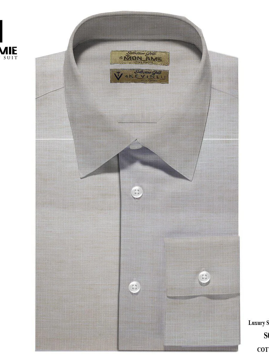 Taupe Micro-Check Shirt
