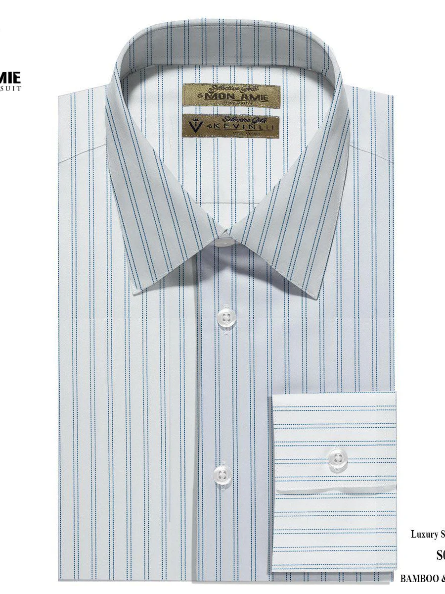 Double Pinstripe Blue Shirt