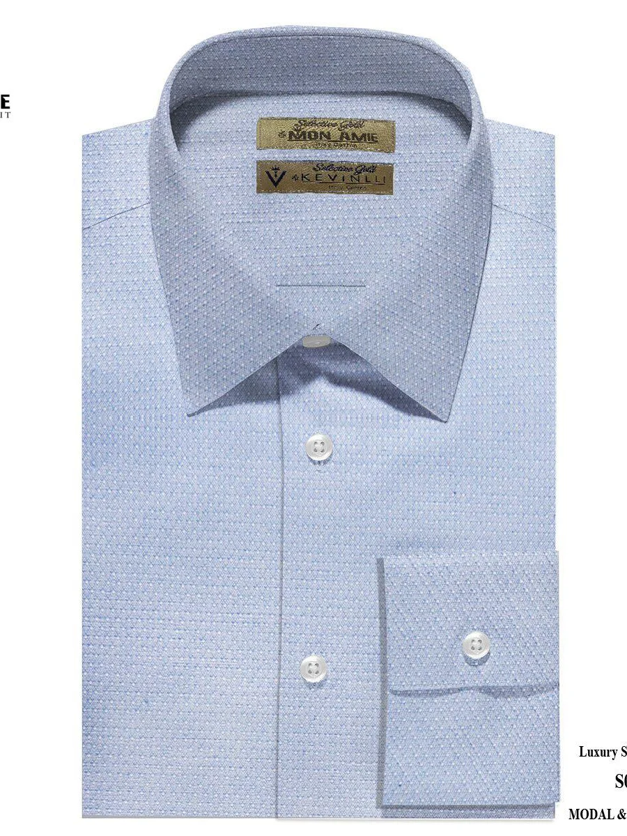 Blue Dobby Weave Shirt