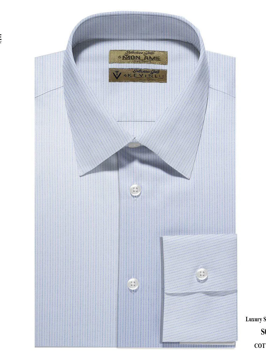 Blue Herringbone Stripe Shirt