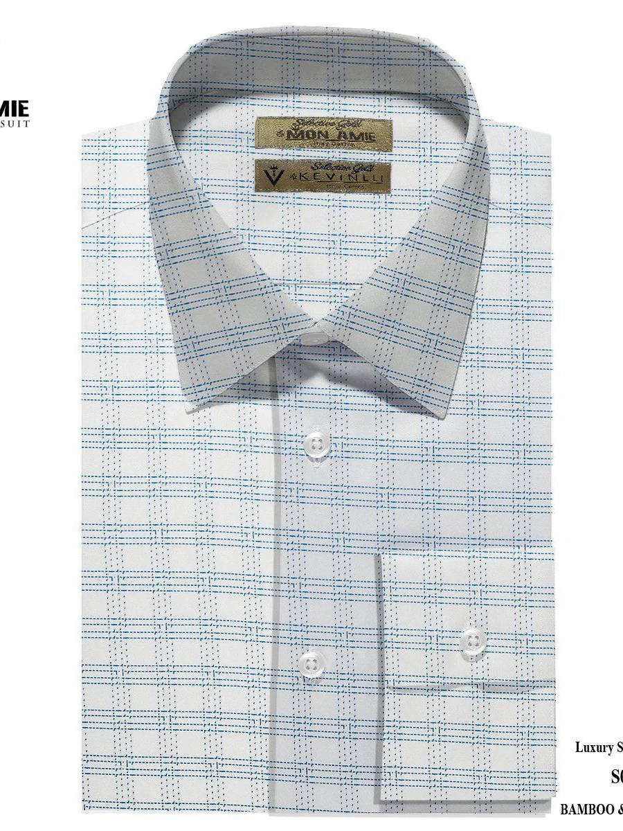 Bamboo Windowpane White Shirt