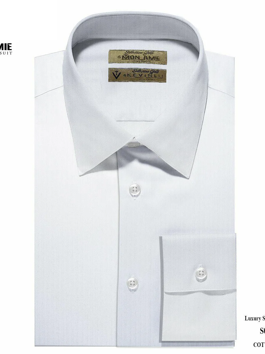White Tonal Stripe Shirt