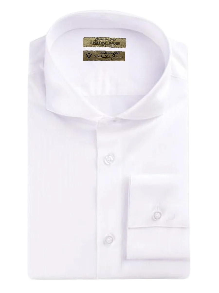White Cutaway Collar Shirt