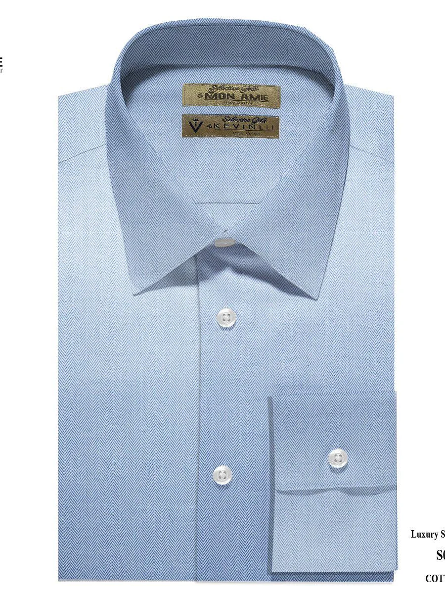 Blue Herringbone Shirt