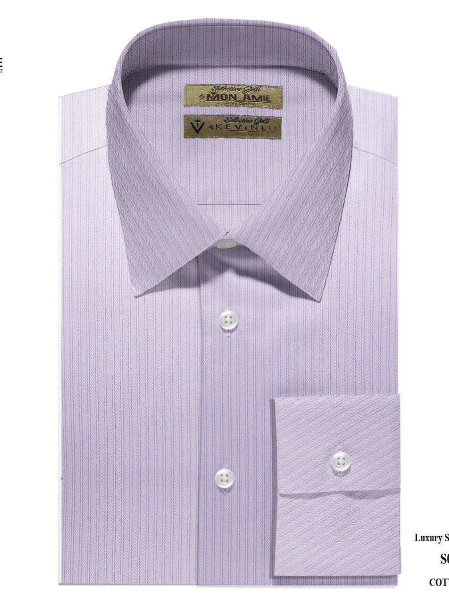 Lavender Herringbone Stripe Shirt