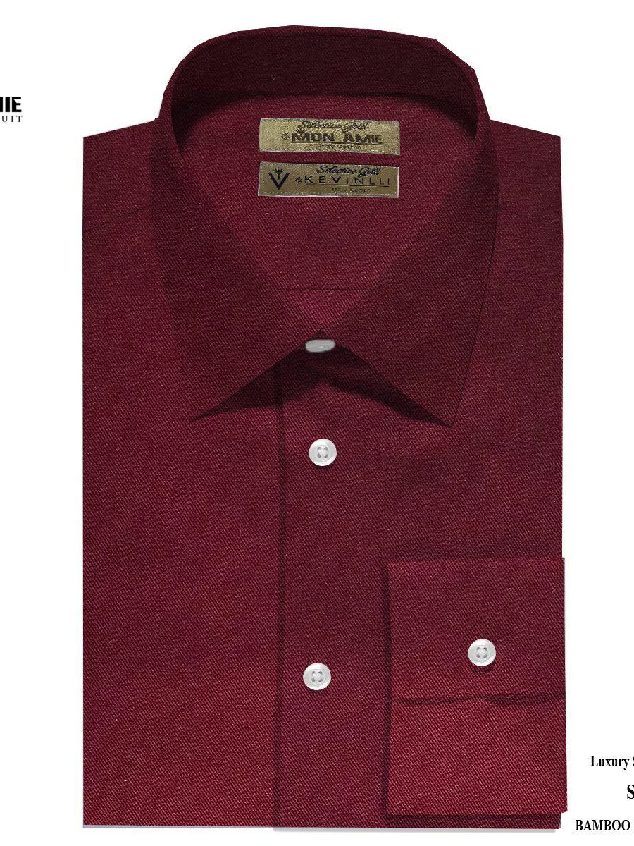 Deep Burgundy Textured Shirt