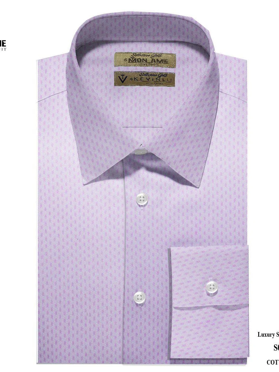 Lavender Dobby Cotton Shirt