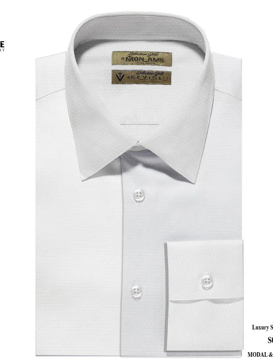 White Textured Dobby Shirt