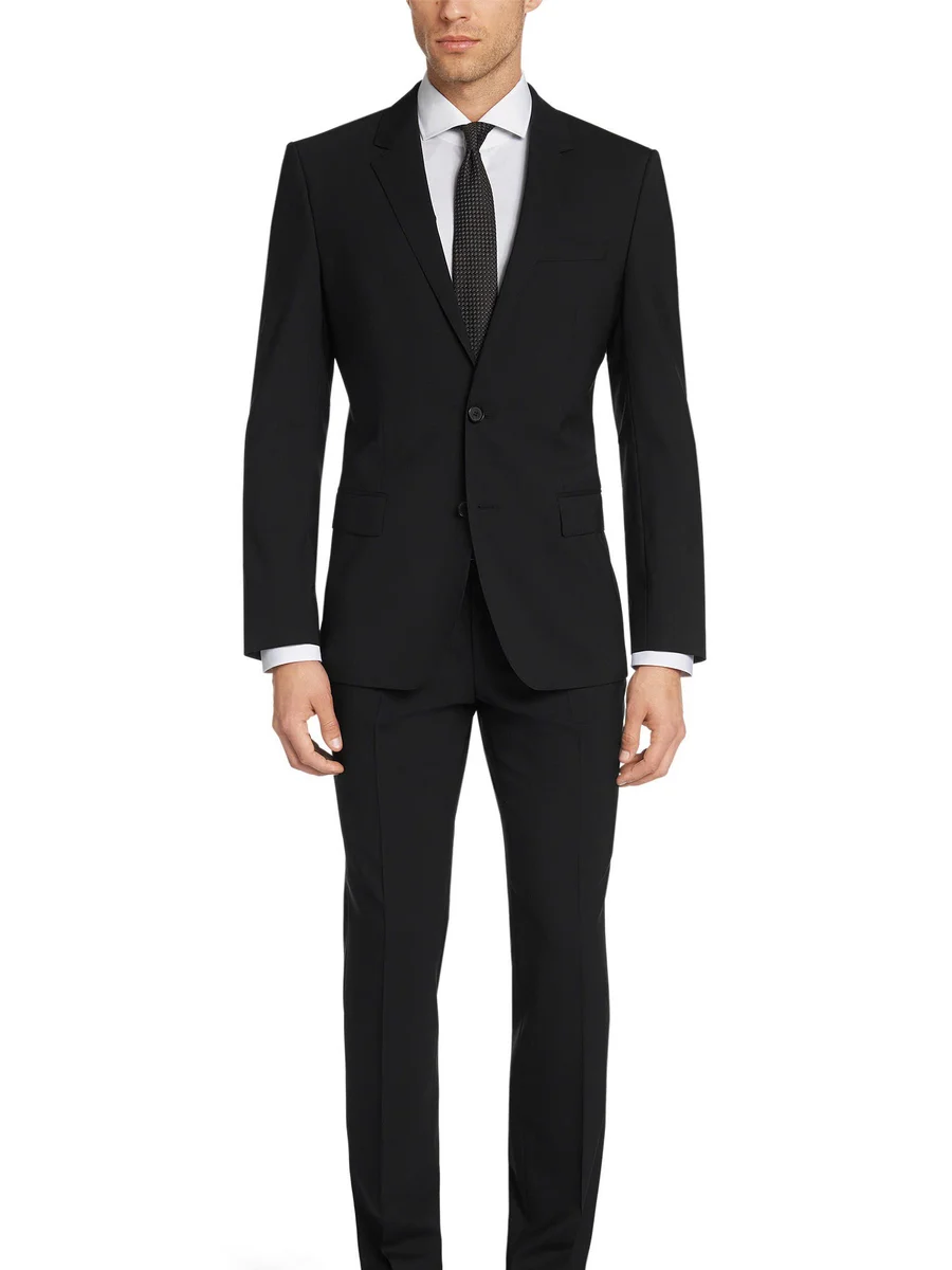 Classic Black Two-Button Suit
