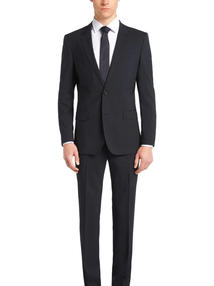 Charcoal One-Button Minimal Suit
