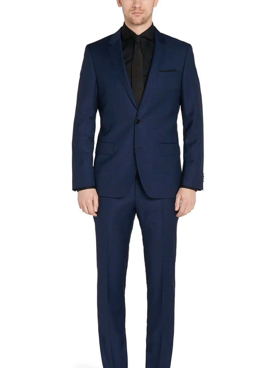 Deep Navy Subtle Check Suit