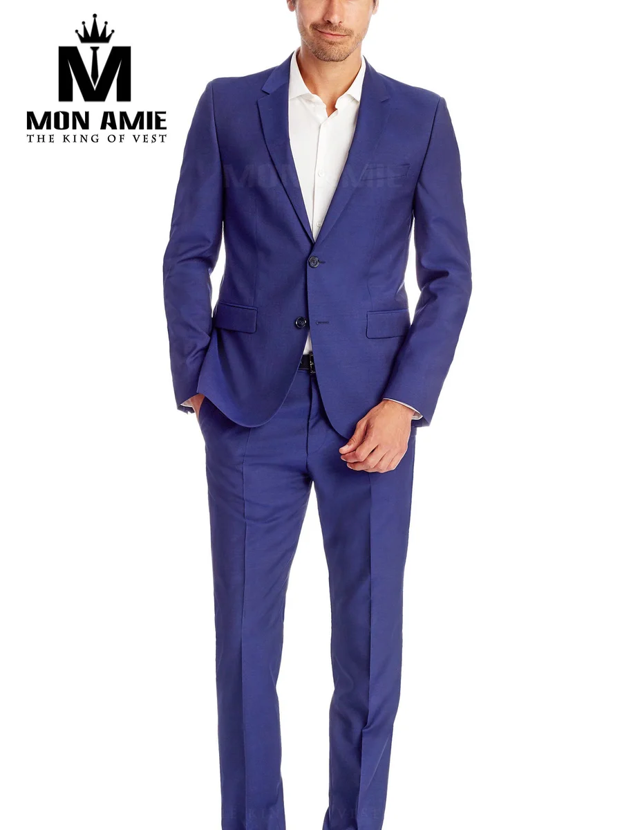 Cobalt Blue Two-Button Slim Suit