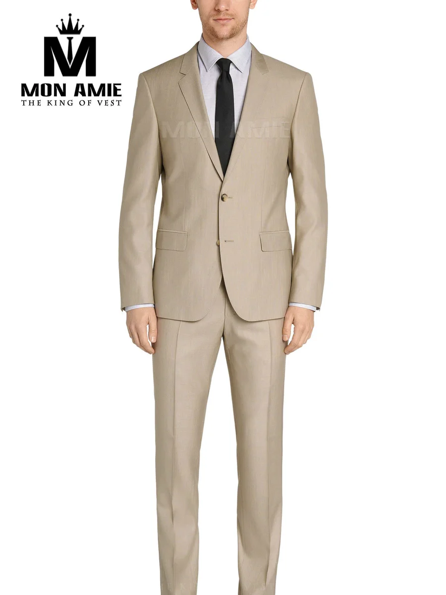 Sand Beige Notch Lapel Suit