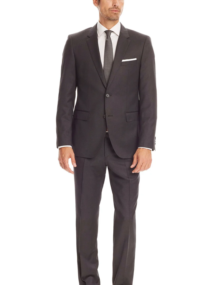 Smoke Grey Plain Business Suit