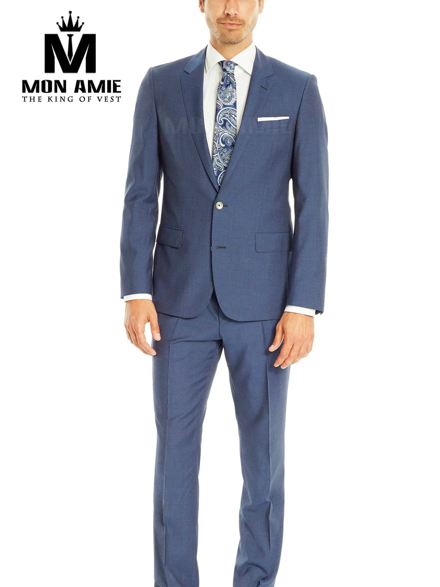 Slate Blue Micro-Weave Suit