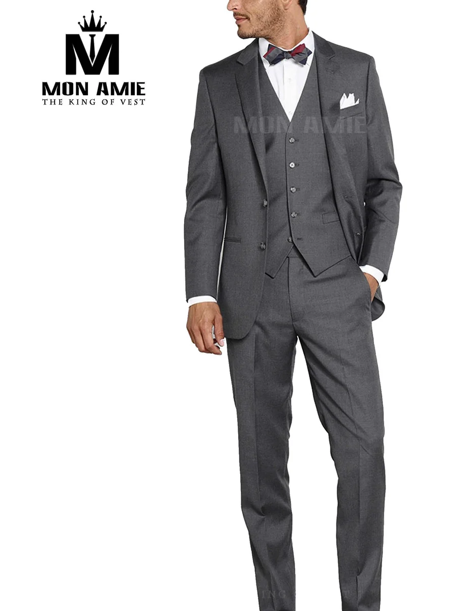 Charcoal Three-Piece Suit