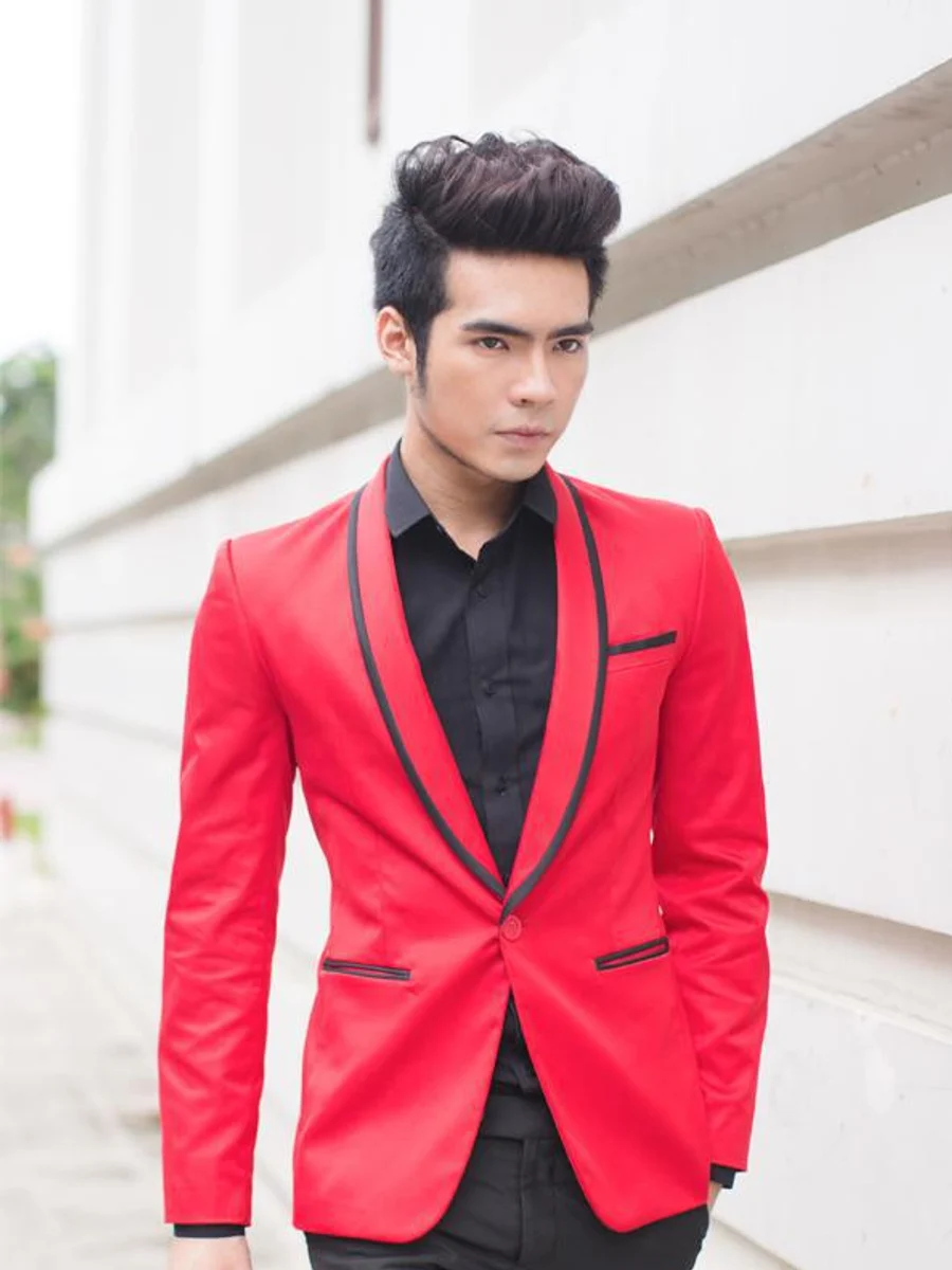 Scarlet Shawl Lapel Blazer