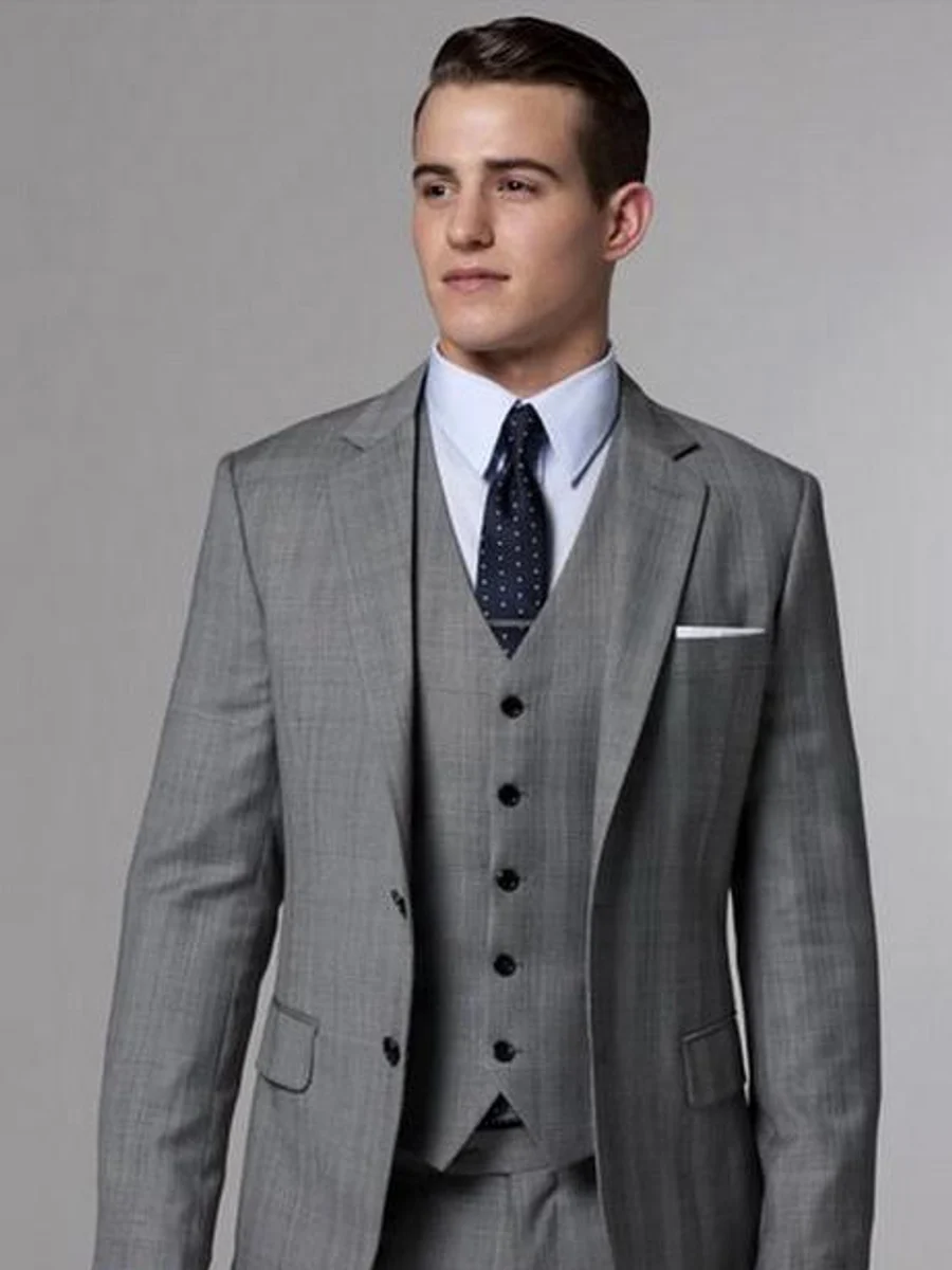 Silver Grey Three-Piece Suit