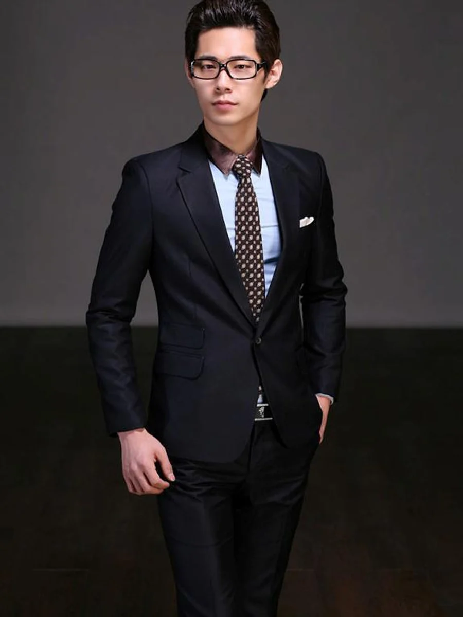 Classic Black One-Button Suit