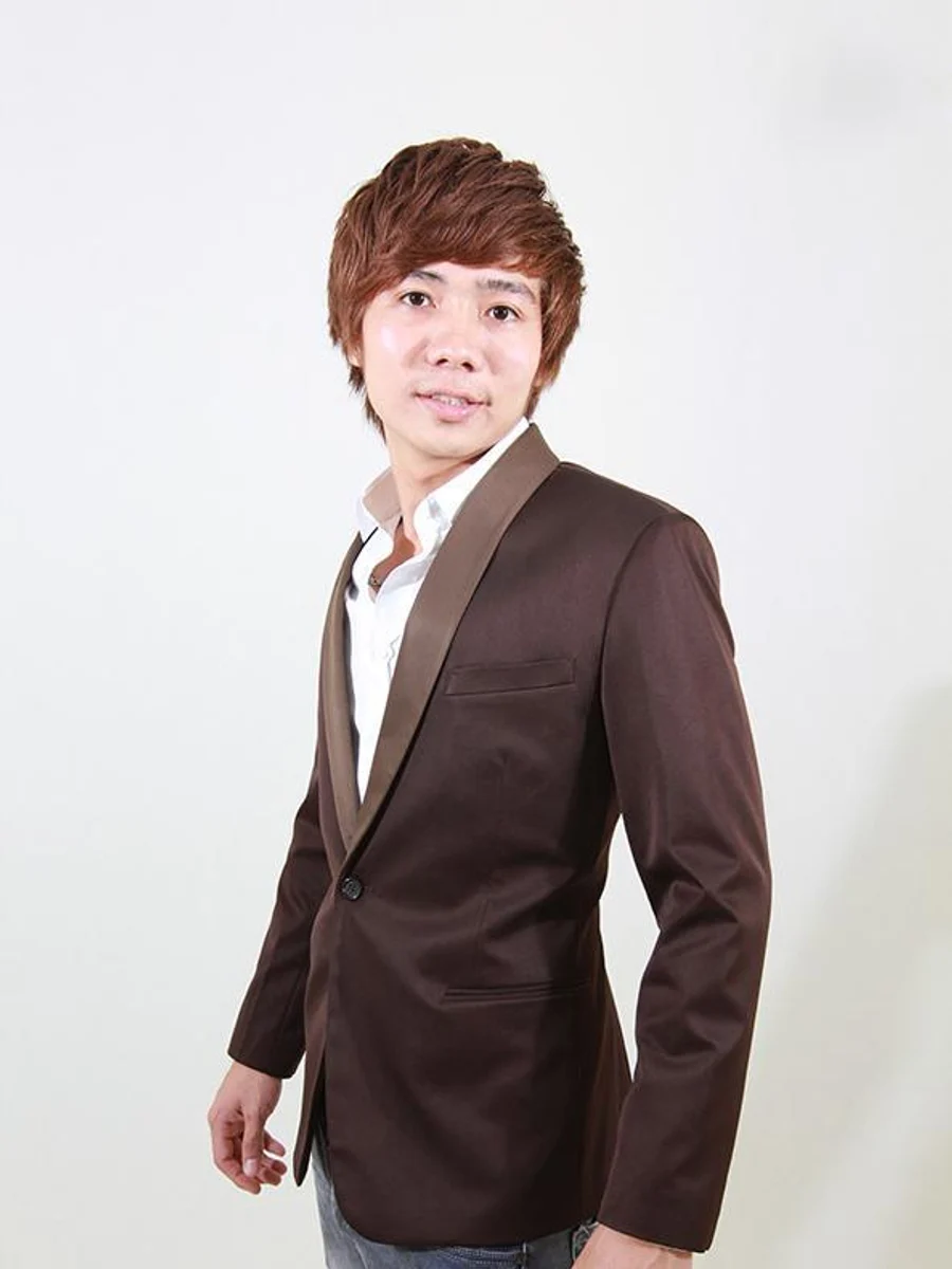 Chocolate Shawl-Lapel Blazer