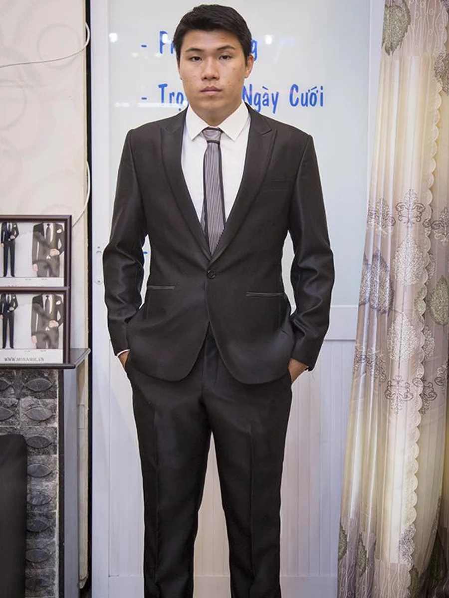 Dark Brown Sheen Suit