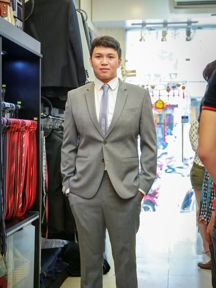 Smoke Grey Two-Button Suit