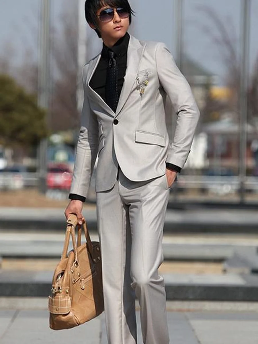 Smoke Grey One-Button Suit