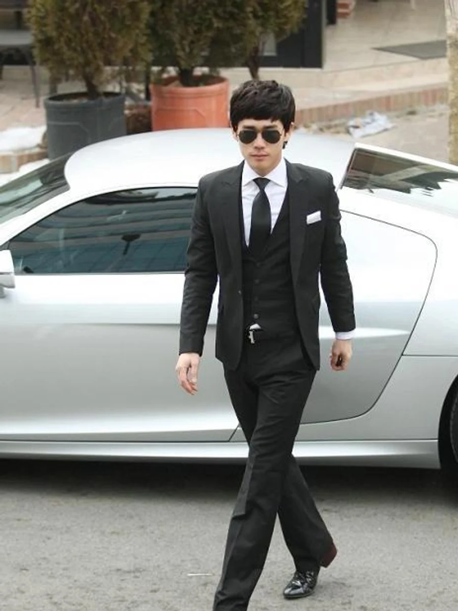 Black Three-Piece Power Suit
