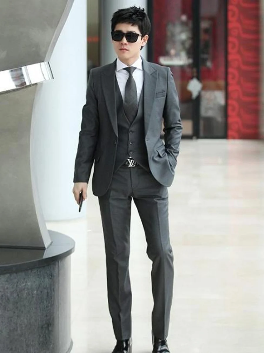 Charcoal Three-Piece Suit