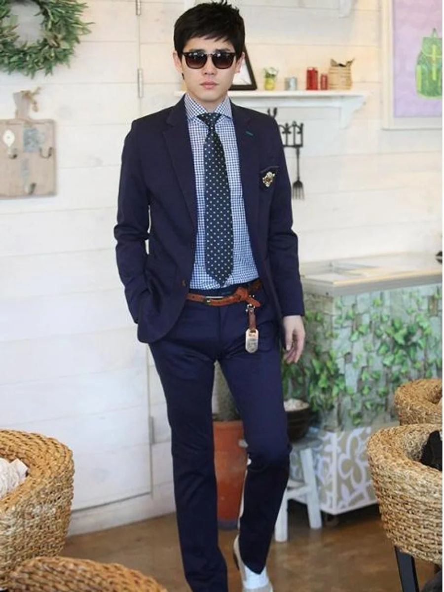 Slim Navy Two-Piece Suit