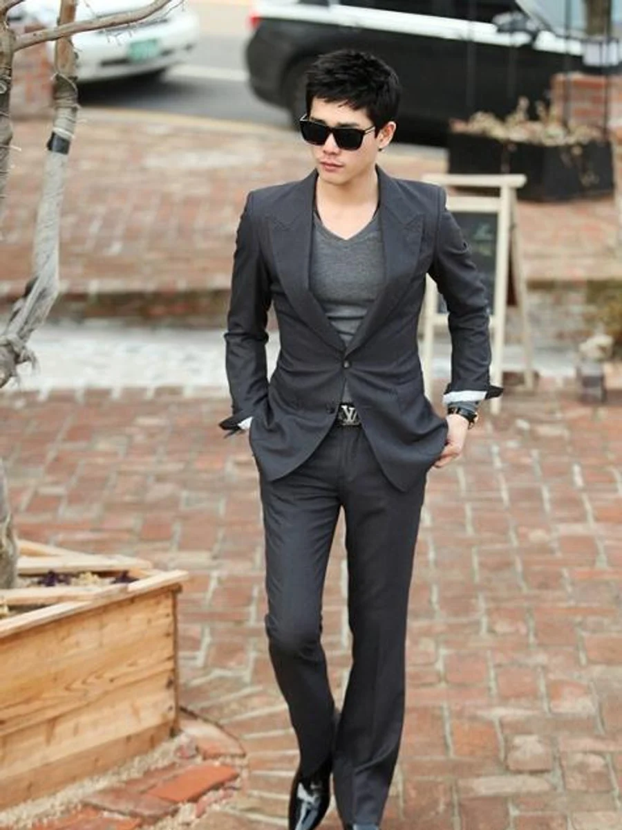 Charcoal Slim-Fit Suit