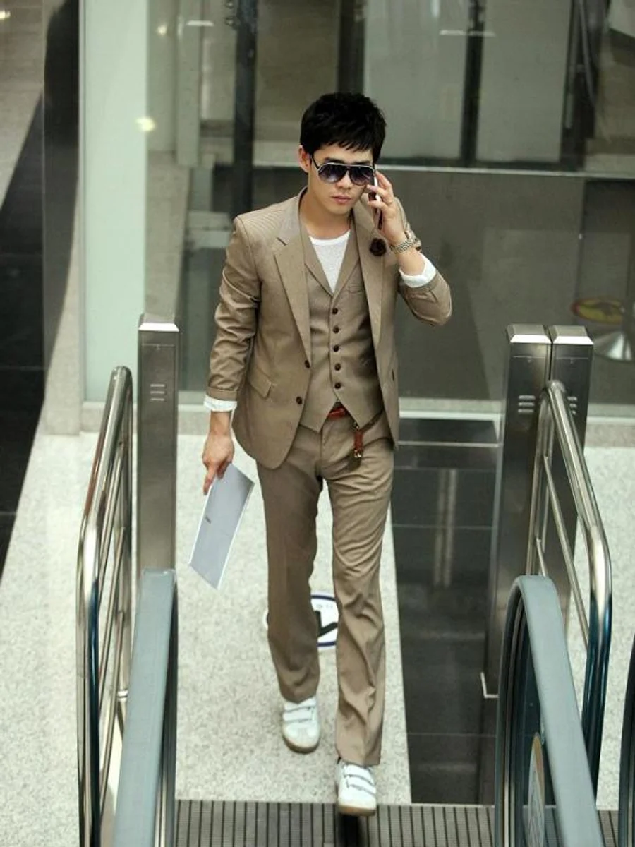 Sand Brown Three-Piece Suit