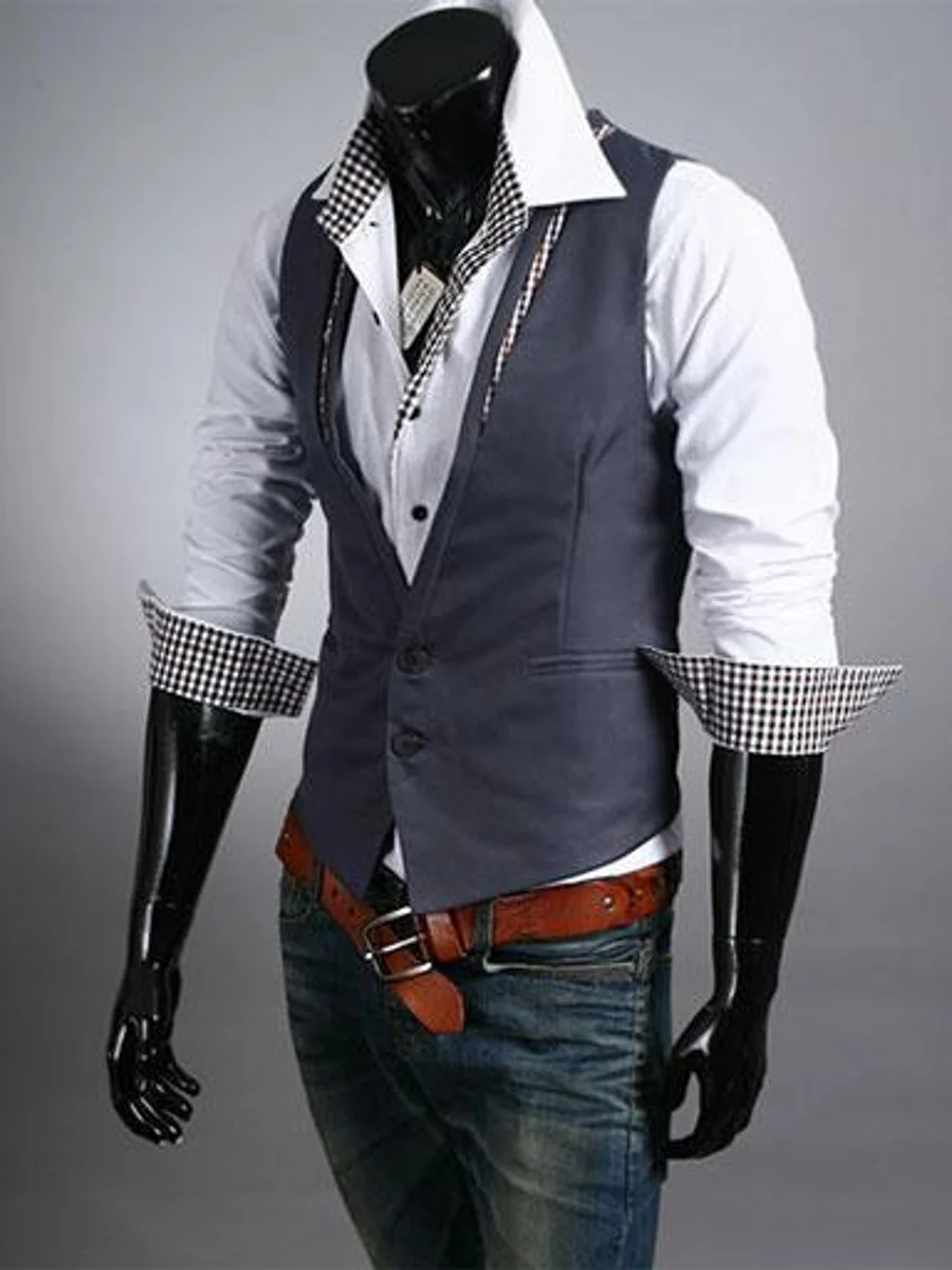 Milano Smoke Grey Waistcoat