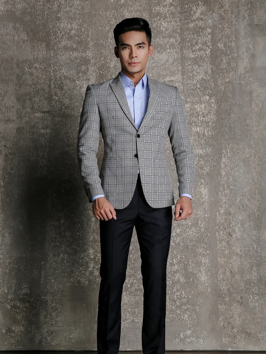 Grey Glen Check Blazer