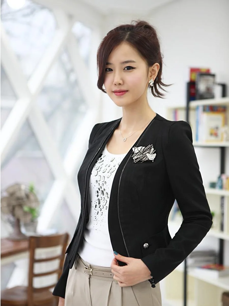 Black Zip Blazer