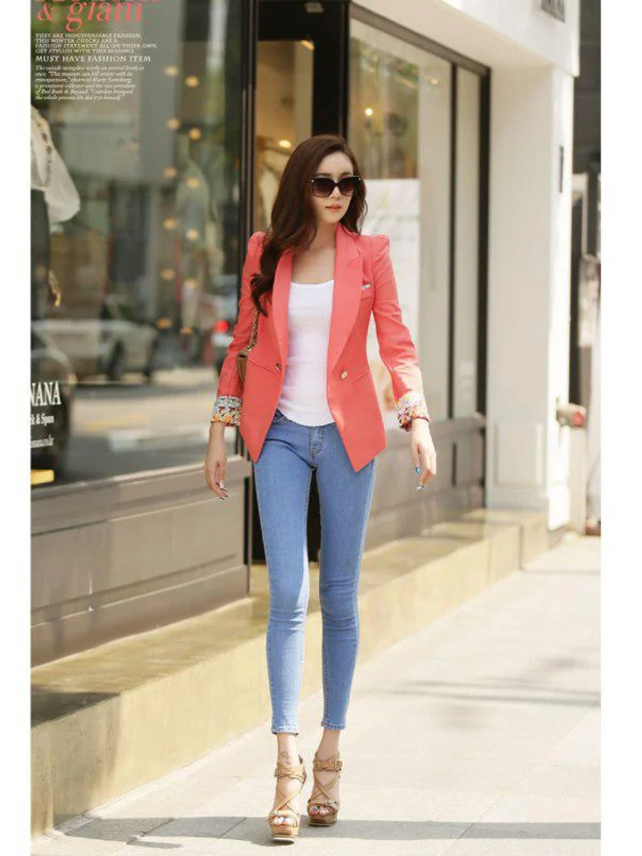 Blush Coral Blazer