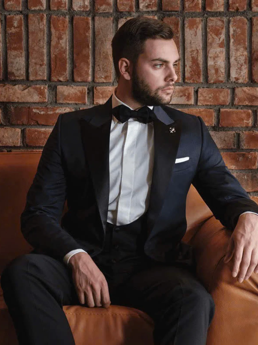 Midnight Blue Three-Piece Tuxedo
