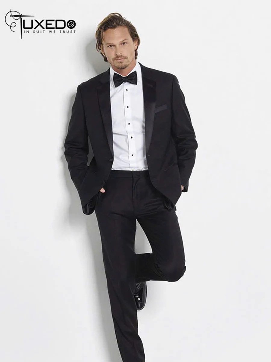 Black Tuxedo with Studded Dress Shirt