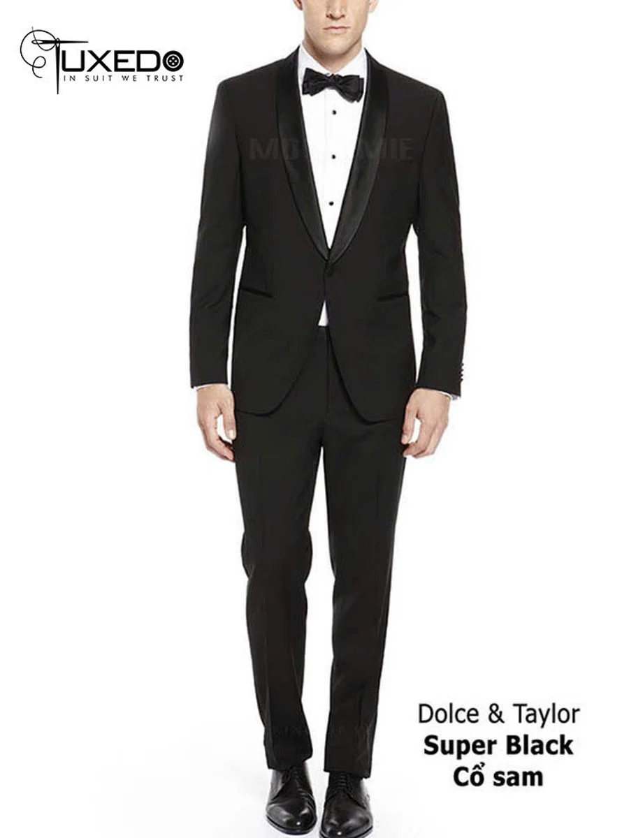 Super Black Shawl Collar Tuxedo