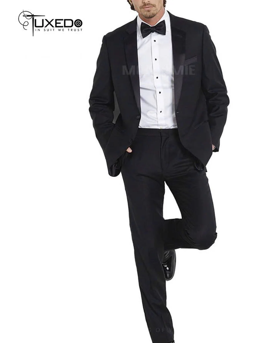 Classic Black Two-Button Tuxedo