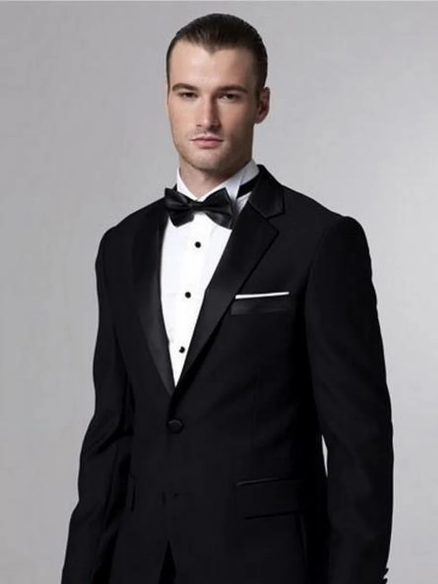 Black Peak-Lapel Tuxedo