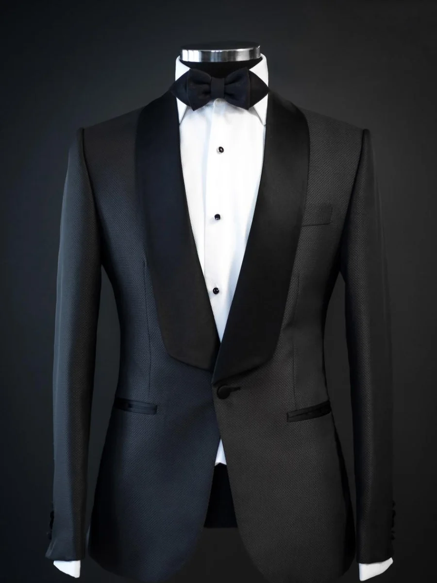 Black Satin Shawl Tuxedo